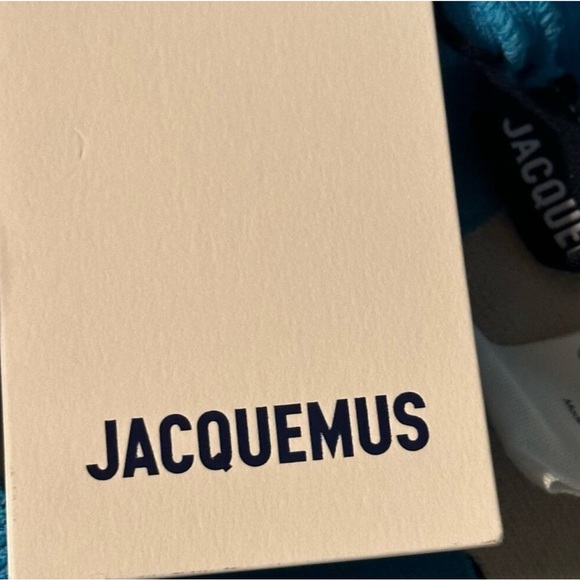 Jacquemus Blue and White Patterned Shorts - Picture 6 of 8